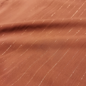Chiffon Zari Hijab - Rust