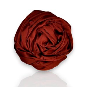Crinkle Silk Hijab - Brown