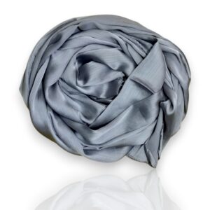 Crinkle Silk Hijab - Grey
