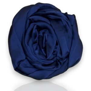 Crinkle Silk Hijab - Navy Blue