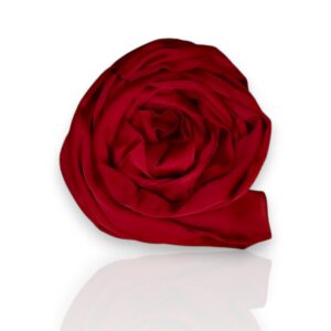 Crinkle Silk Hijab - Red